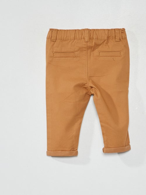 Pantalon chino uni - Kiabi