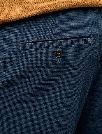 Pantalon chino uni en coton stretch