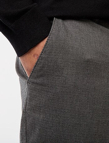 Pantalon chino uni en coton stretch