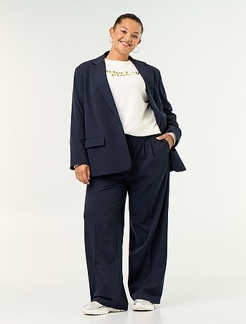 Pantalon cigarette large