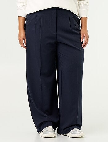 Pantalon cigarette large