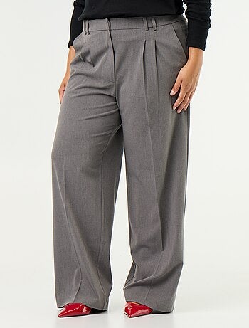 Pantalon cigarette large