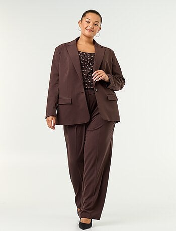 Pantalon cigarette large