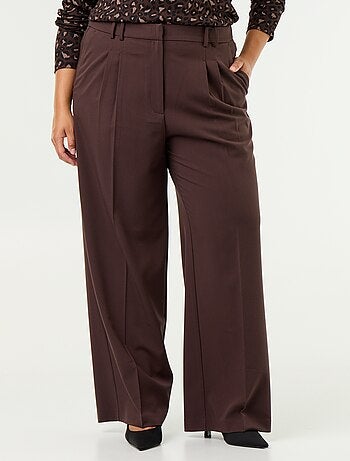 Pantalon cigarette large