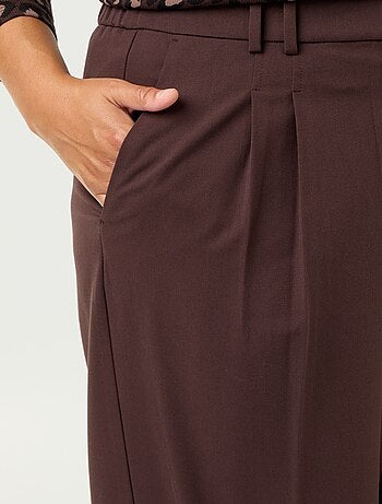 Pantalon cigarette large
