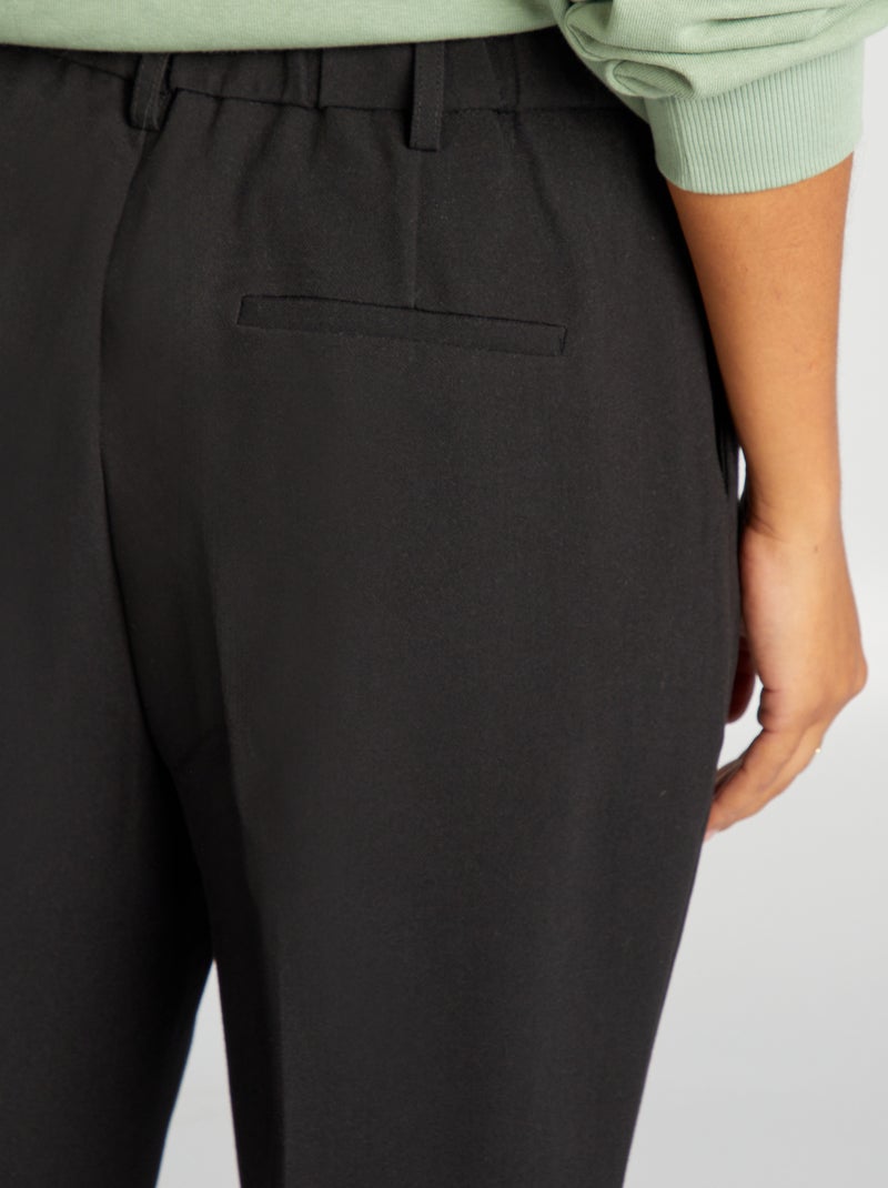 Pantalon cigarette noir - Kiabi