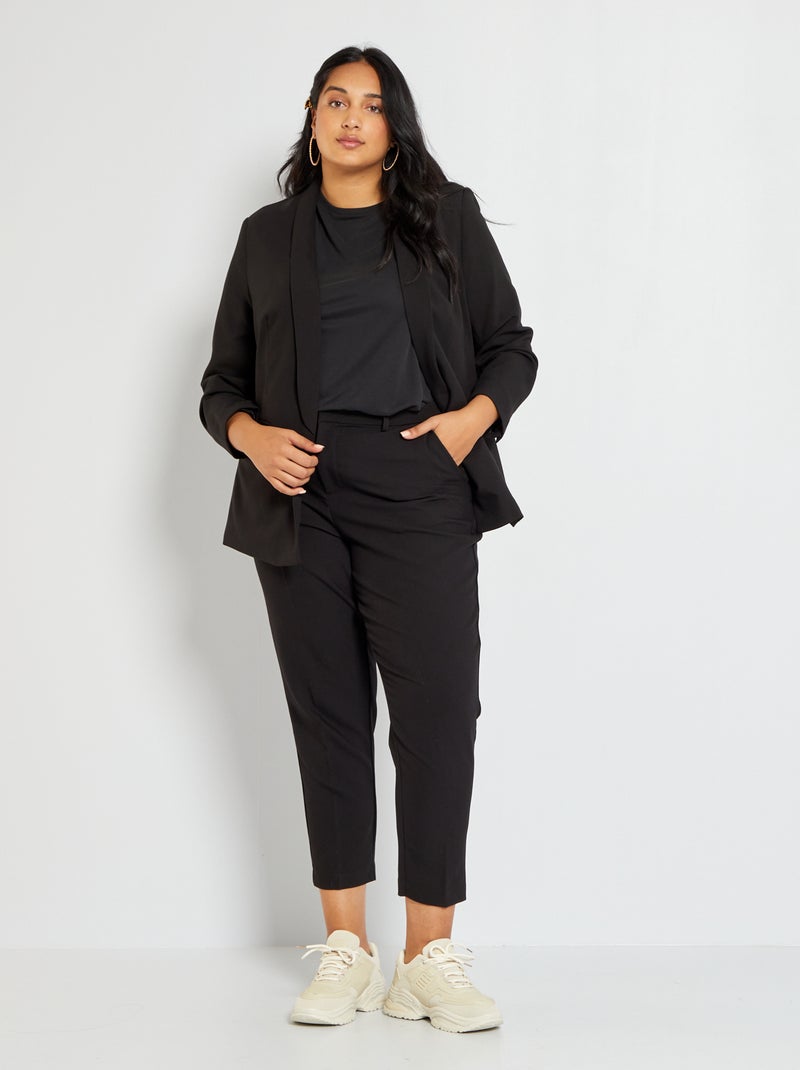 Pantalon cigarette noir - Kiabi