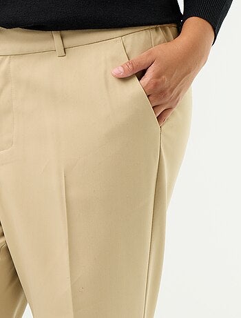 Pantalon cigarette uni