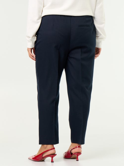 Pantalon cigarette uni - Kiabi Pantalon cigarette uni - Kiabi