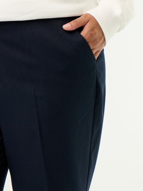 Pantalon cigarette uni - Kiabi Pantalon cigarette uni - Kiabi