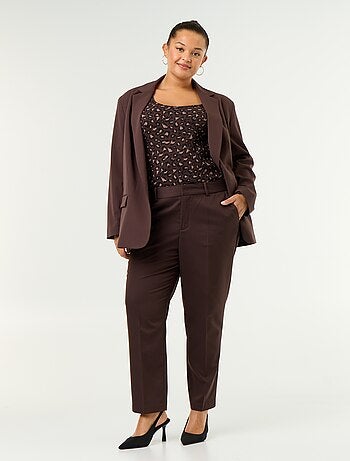 Pantalon cigarette uni