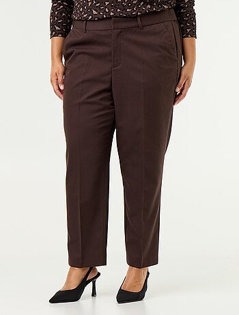 Pantalon cigarette uni