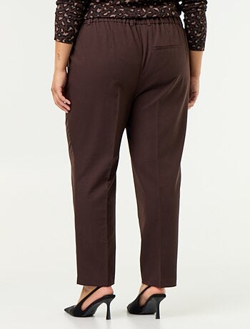 Pantalon cigarette uni