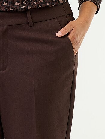 Pantalon cigarette uni