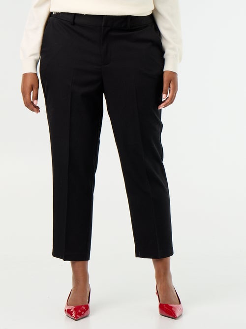 Pantalon cigarette uni - Kiabi Pantalon cigarette uni - Kiabi