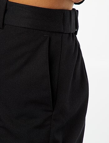 Pantalon cigarette uni pour femme