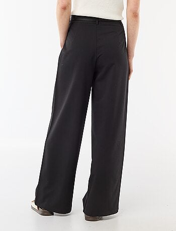 Pantalon city coupe large avec ceinture