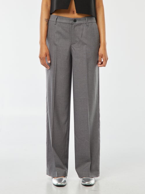 Pantalon city large à pinces - Kiabi