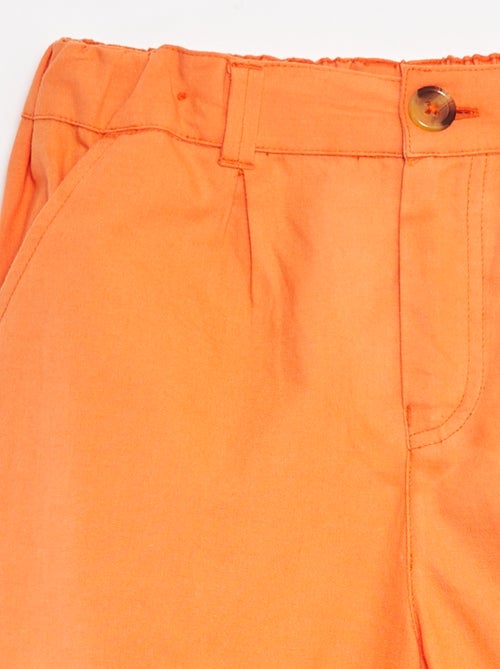 Pantalon coloré wide leg - Kiabi