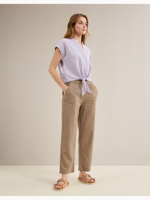 Pantalon contenant du lin, MO Fashion - Kiabi Pantalon contenant du lin, MO Fashion - Kiabi