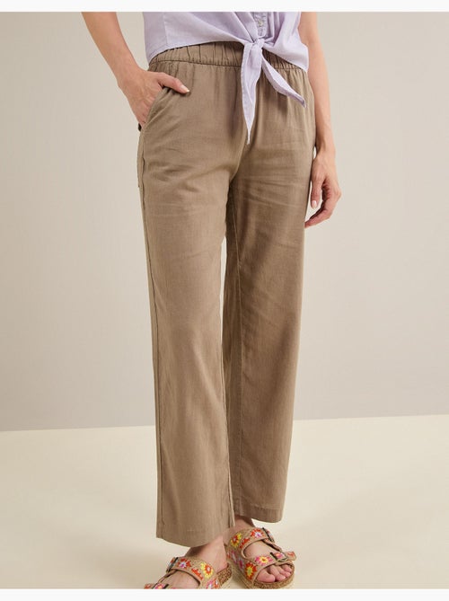 Pantalon contenant du lin, MO Fashion - Kiabi Pantalon contenant du lin, MO Fashion - Kiabi