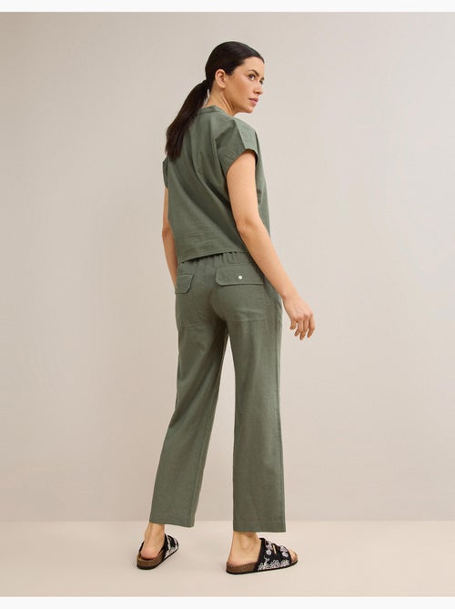Pantalon contenant du lin, MO Fashion - Kiabi Pantalon contenant du lin, MO Fashion - Kiabi
