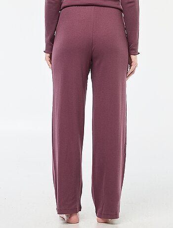 Pantalon côtelé de nuit all-over 'fleur'