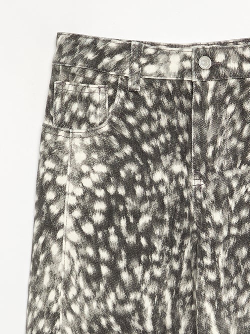 Pantalon coupe droite à motif - Kiabi Pantalon coupe droite à motif - Kiabi