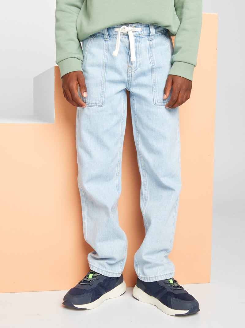 Pantalon coupe droite Bleu - Kiabi