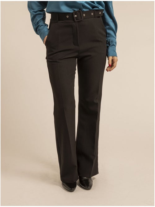 Pantalon coupe droite ecaille - Kiabi