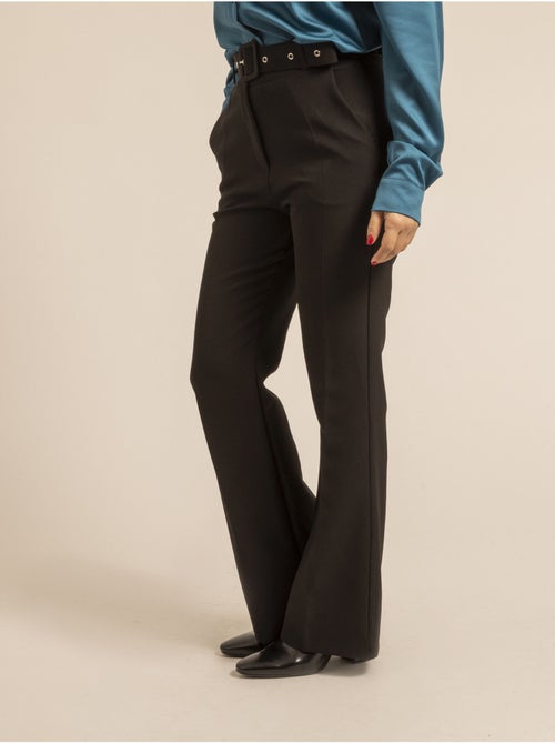 Pantalon coupe droite ecaille - Kiabi
