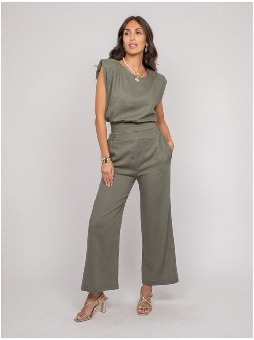 Pantalon coupe droite ecasa - Kiabi