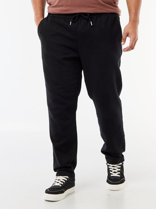 Pantalon coupe droite esprit jogpant - Kiabi