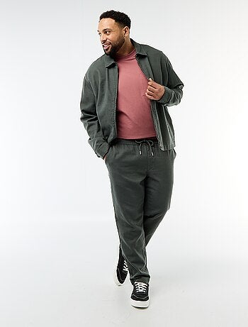 Pantalon coupe droite esprit jogpant