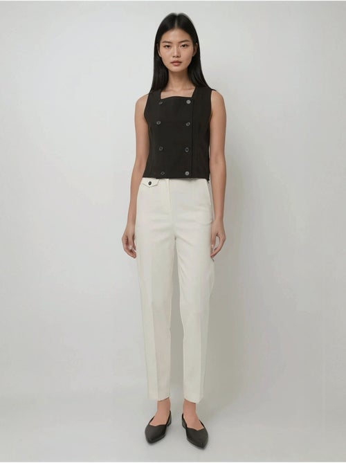 Pantalon coupe droite sur mesure haut de gamme avec poches hiccup - Kiabi Pantalon coupe droite sur mesure haut de gamme avec poches hiccup - Kiabi
