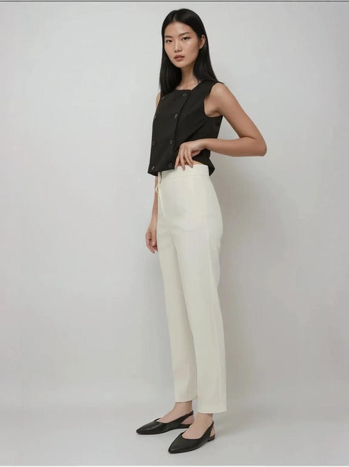 Pantalon coupe droite sur mesure haut de gamme avec poches hiccup - Kiabi Pantalon coupe droite sur mesure haut de gamme avec poches hiccup - Kiabi