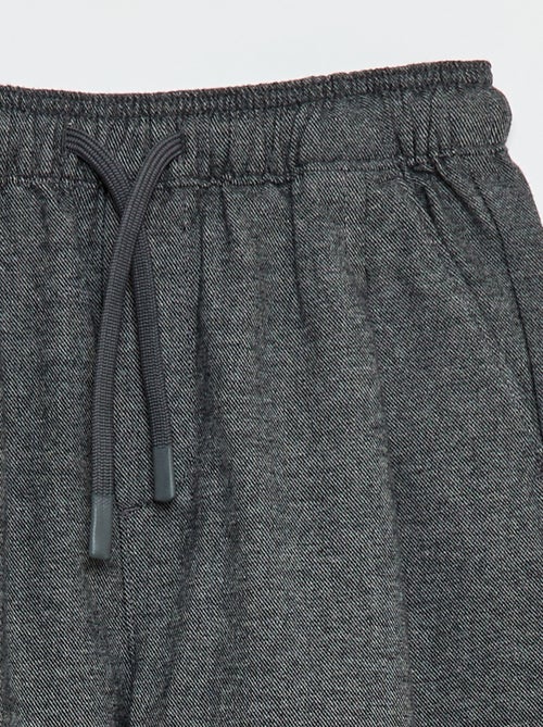 Pantalon coupe jogger en flanelle - Kiabi