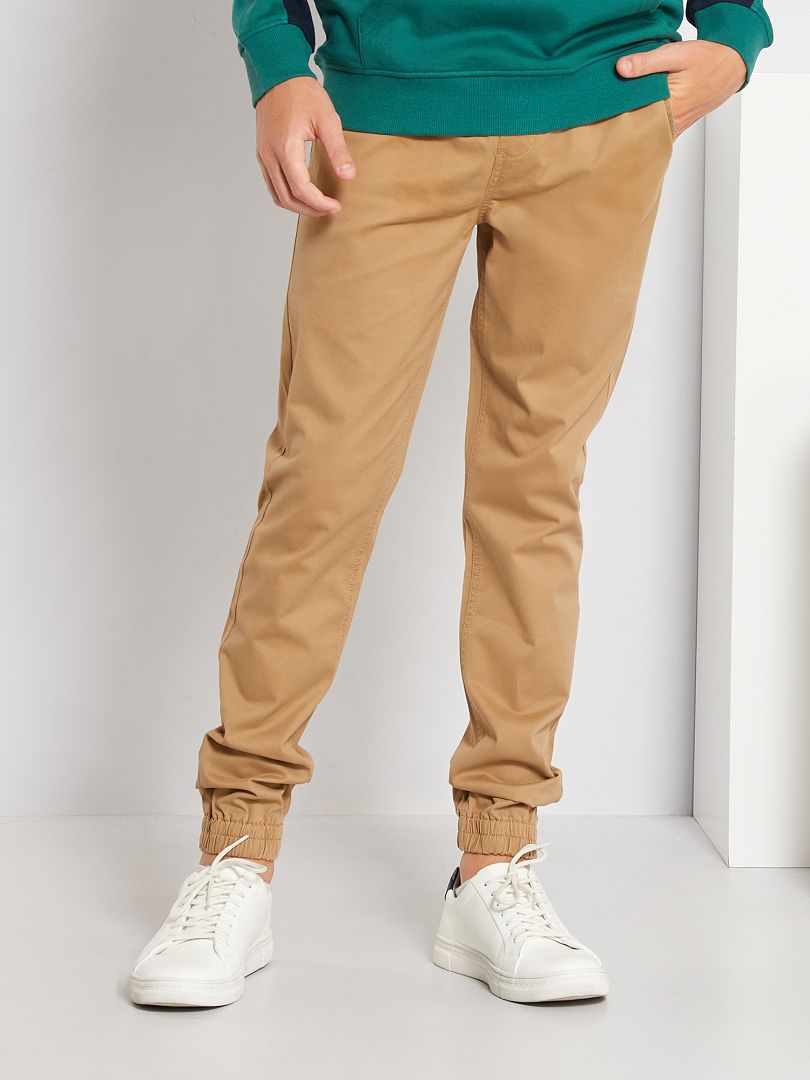 Pantalon coupe jogger en twill