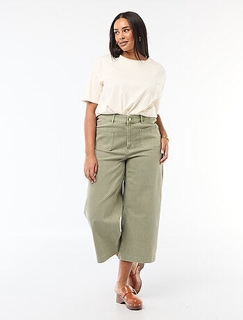 Pantalon coupe large / wide leg taille standard