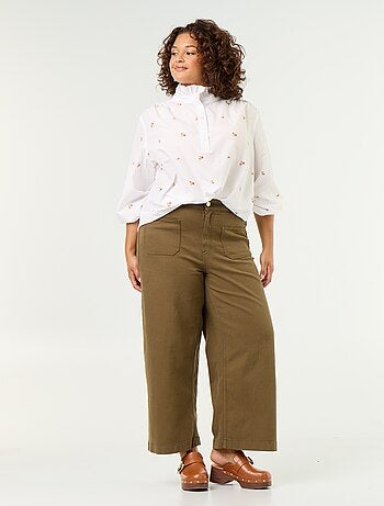 Pantalon coupe large / wide leg taille standard