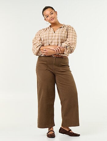 Pantalon coupe large / wide leg taille standard