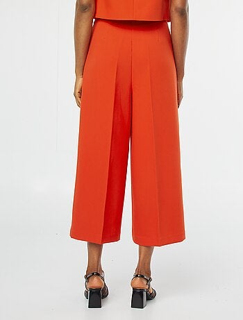 Pantalon cropped évasé