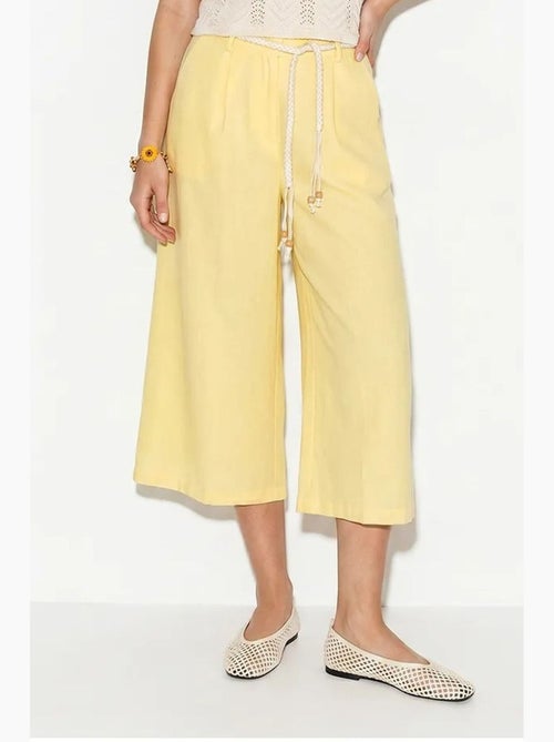 Pantalon culotte femme à taille élastique lucci - Kiabi Pantalon culotte femme à taille élastique lucci - Kiabi