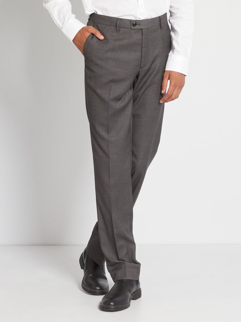 Pantalon de costume +1m90 gris - Kiabi