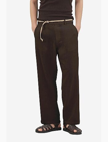 Pantalon de costume coton lin giesto