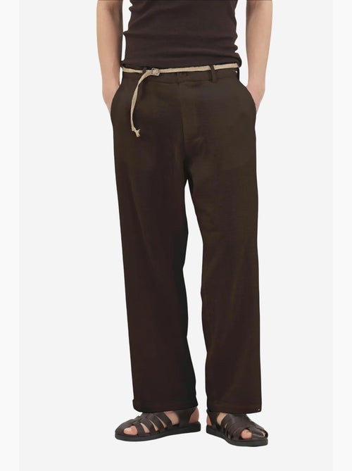 Pantalon de costume coton lin giesto - Kiabi