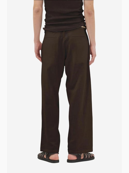 Pantalon de costume coton lin giesto - Kiabi