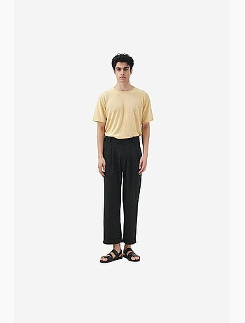 Pantalon de costume coton lin giesto