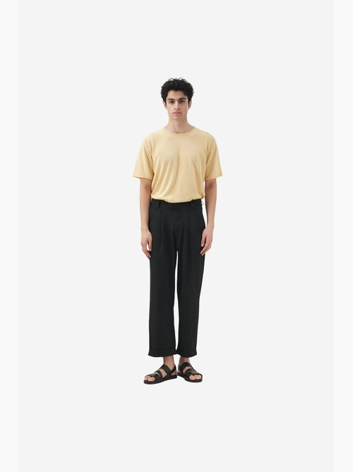 Pantalon de costume coton lin giesto - Kiabi