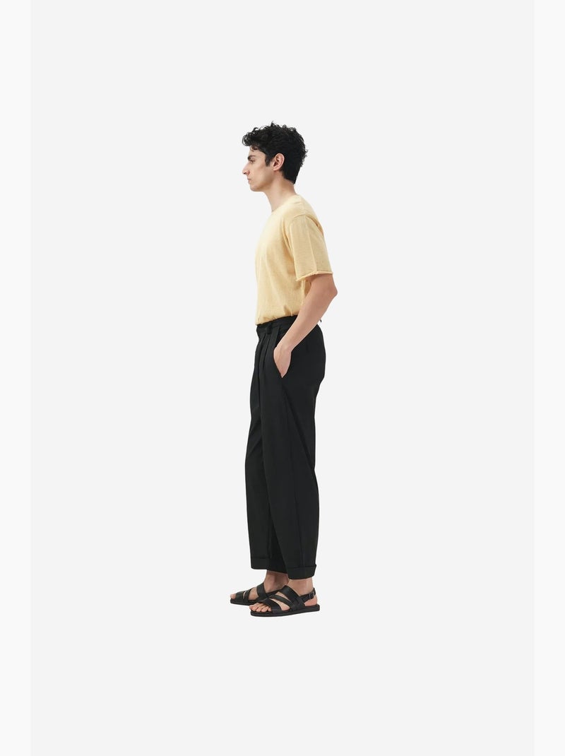 Pantalon de costume coton lin giesto Noir - Kiabi